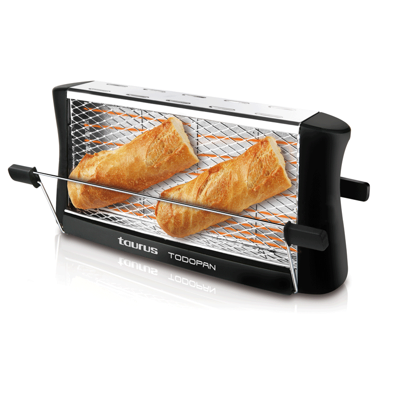 TOSTADORA TAURUS TODOPAN VISTA NEGRO 700W TOSTADORA TAURUS TODOPAN VISTA NEGRO 700W