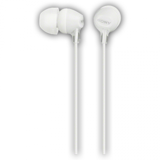 AURICULARES ALÁMBRICOS SONY MDREX15LPW BLANCO SILICONA INTR