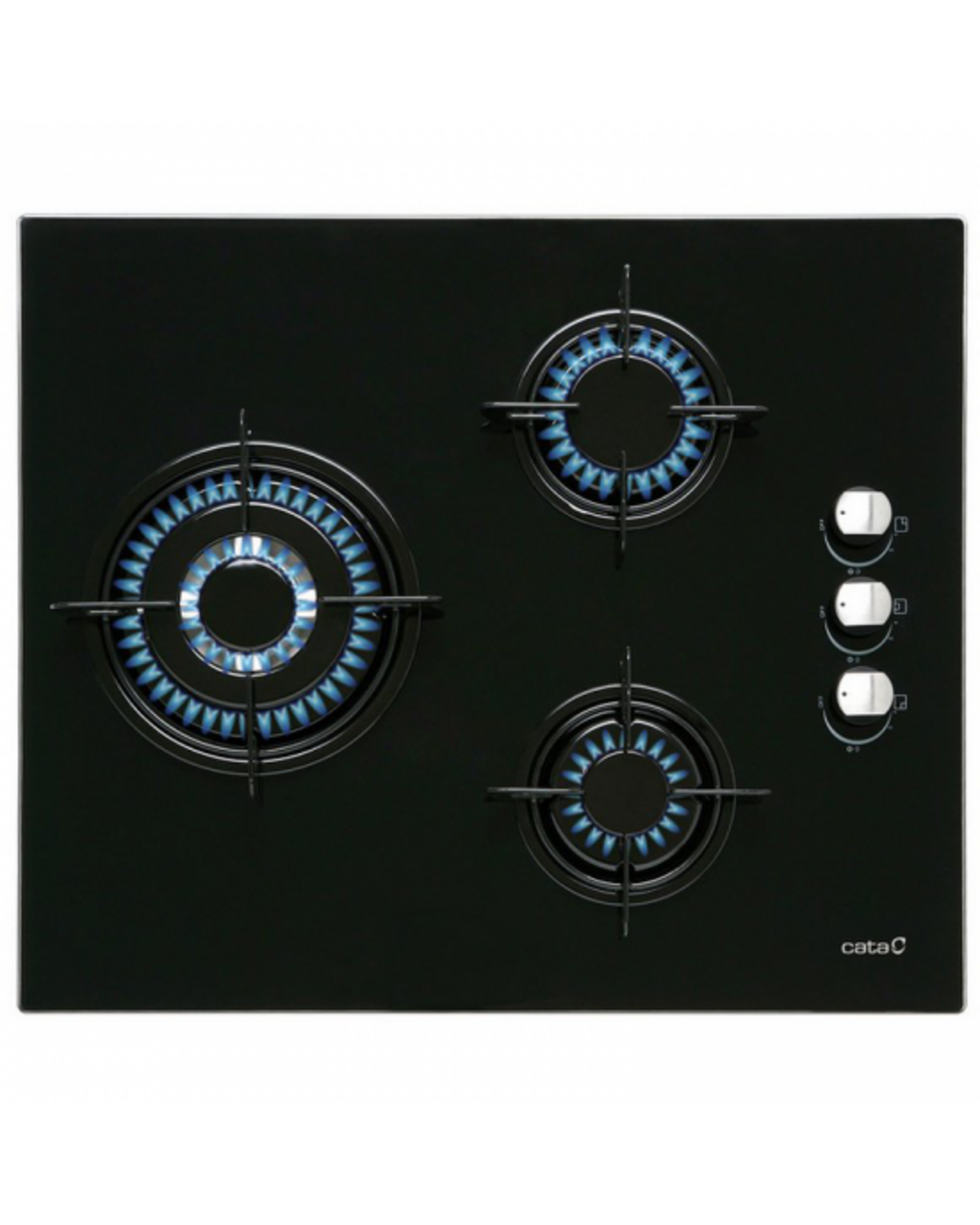 ENCIMERA CATA CI6021BK 3FOCS CRISTALL GAS NATURAL