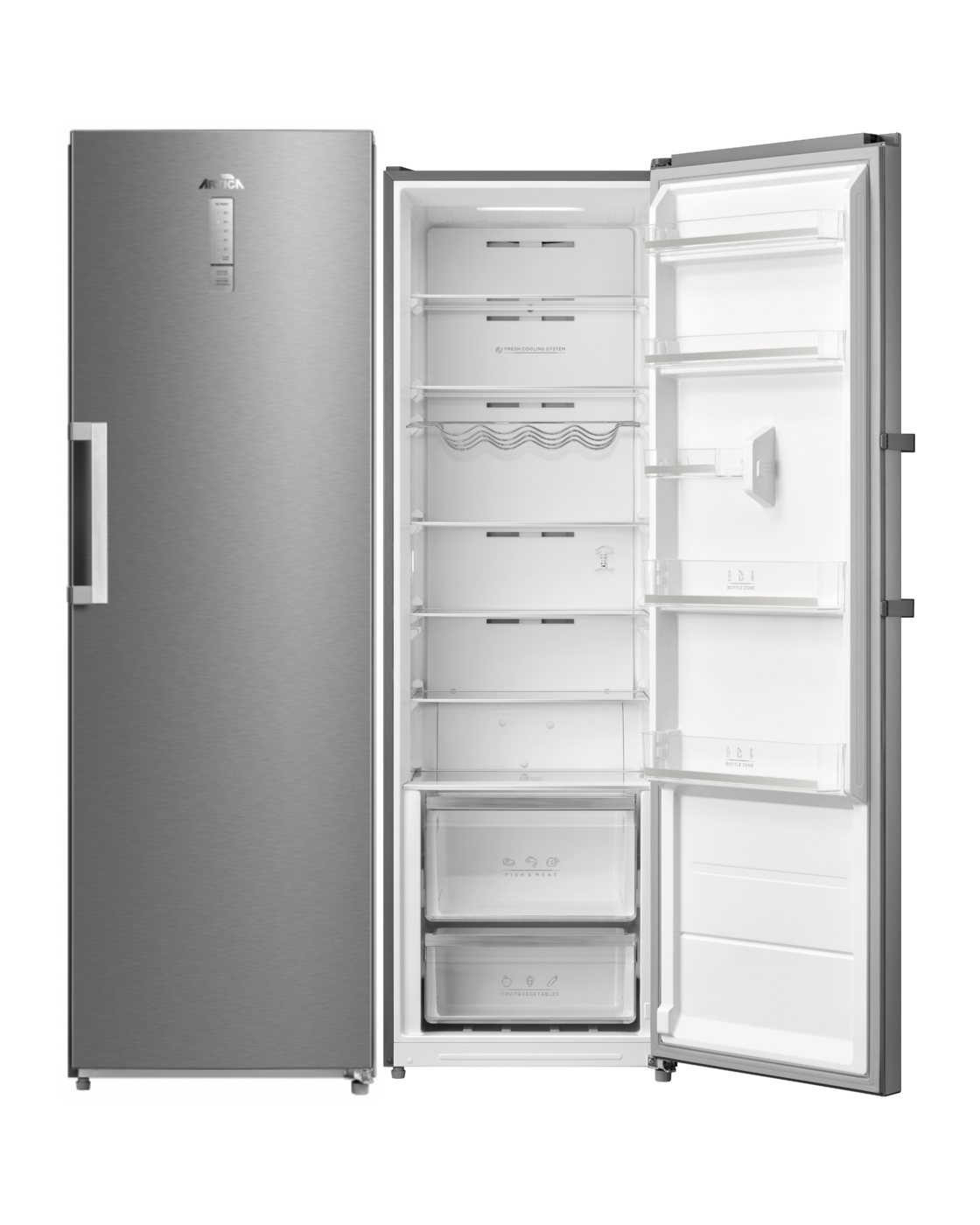 FRIGORÍFICO ARTICA AFFU185X, 185x60, 1PUERTA, NOFROST, INOX