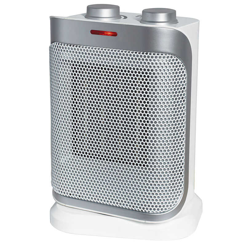 CALEFACTOR FM TC1900 1800W OSCIL·LANT CERÀMIC BLANC GRIS