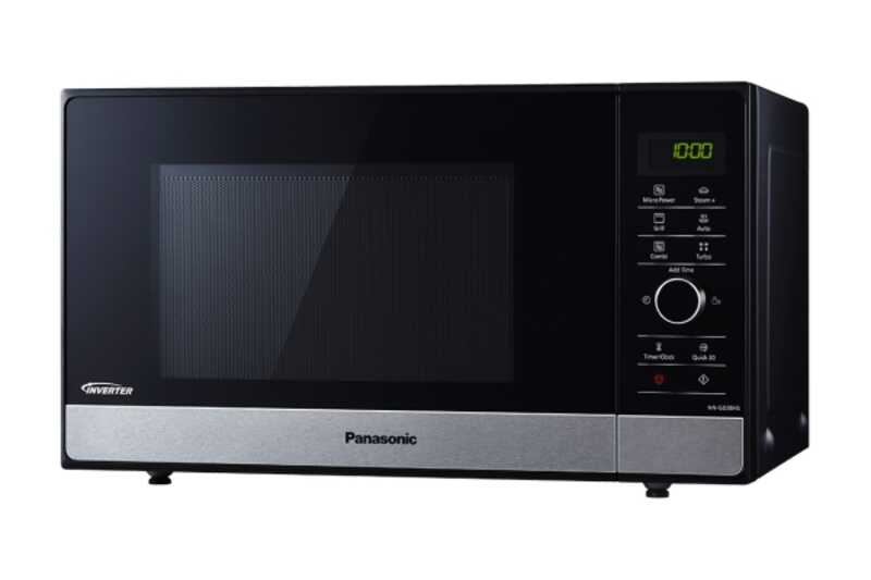 MICROONDAS PANASONIC NNGD38HSSUG 23L GRILL INV BLACK VAPOR