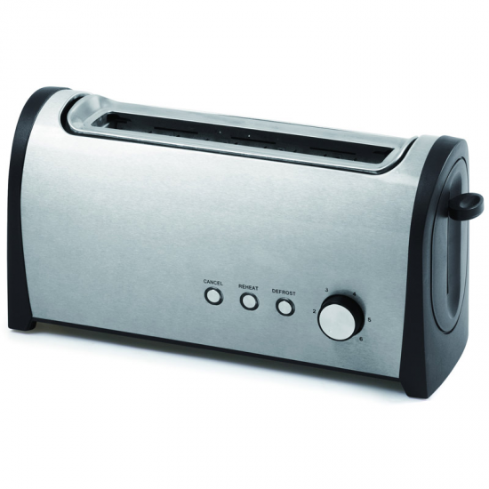 TOSTADORA COMELEC TP1721 1RANURA LARGA INOXIDABLE 1000W