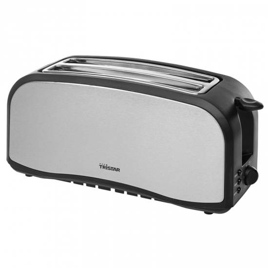 TOSTADORA TRISTAR BR1046 2RANURAS LARGAS INOXIDABLE 1400W TOSTADORA TRISTAR BR1046 2RANURAS LARGAS INOXIDABLE 1400W
