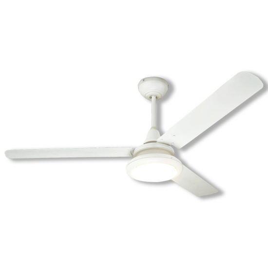 VENTILADOR SOSTRE FM VTI1140L, 140CM, A/LLUM, C/DISTANCIA, 3ASPES, BLANC