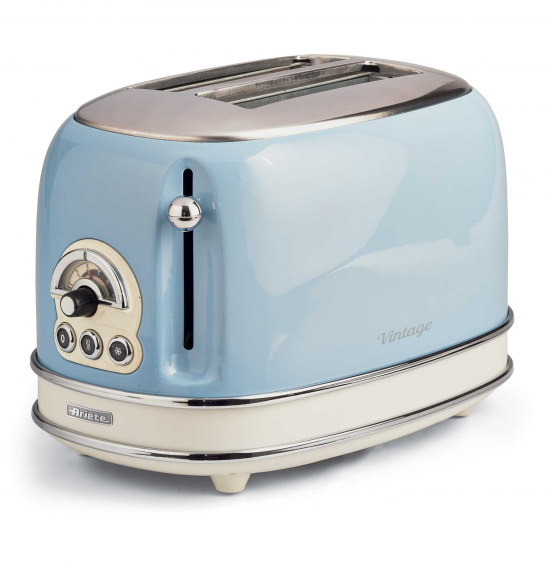 TOSTADORA ARIETE 155/15 2RANURAS LARGA MINI AZUL 810W RETRO TOSTADORA ARIETE 155/15 2RANURAS LARGA MINI AZUL 810W RETRO