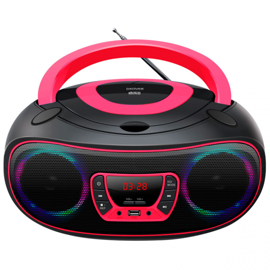RADIO/CD DENVER TCL-212 PINK BLUETOOTH ROSA