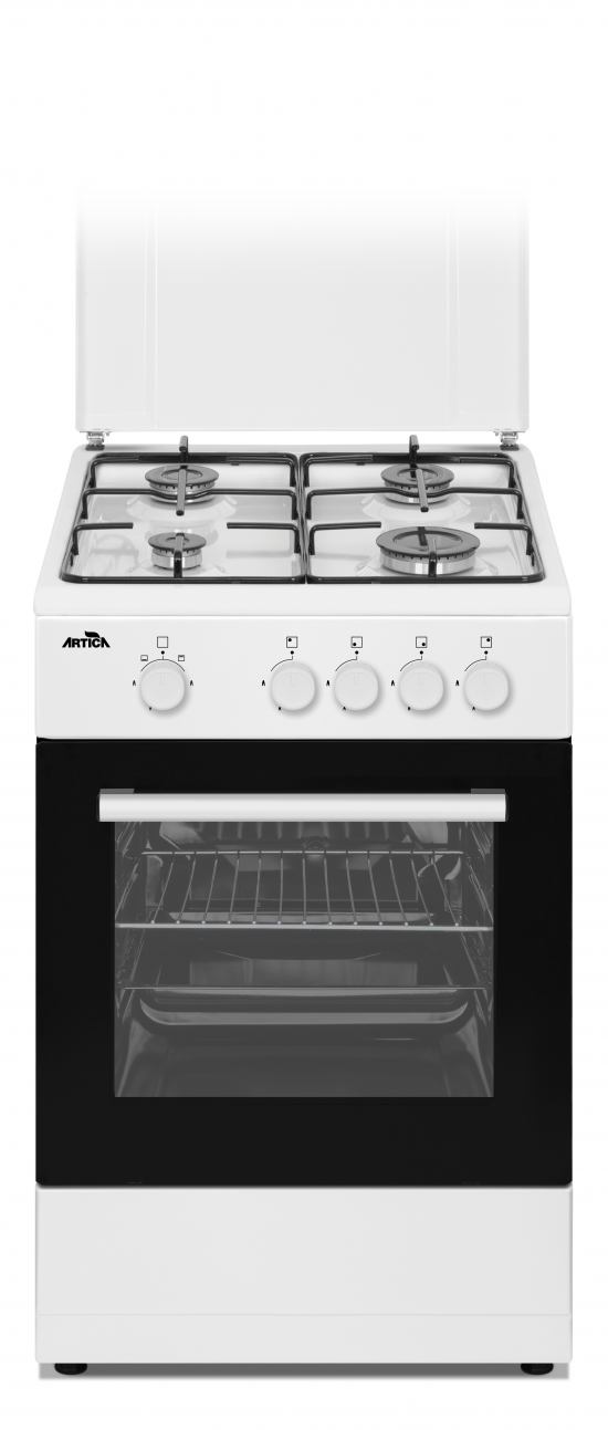 COCINA ARTICA AKF5055W BLANCA 50x55 4FUEGOS