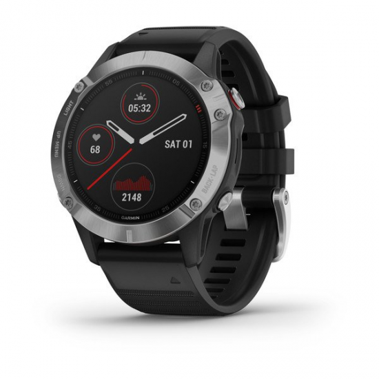 SMARTWATCH GARMIN FÉNIX 6S SOLAR 010-02409-00 PLATA/NEGRO