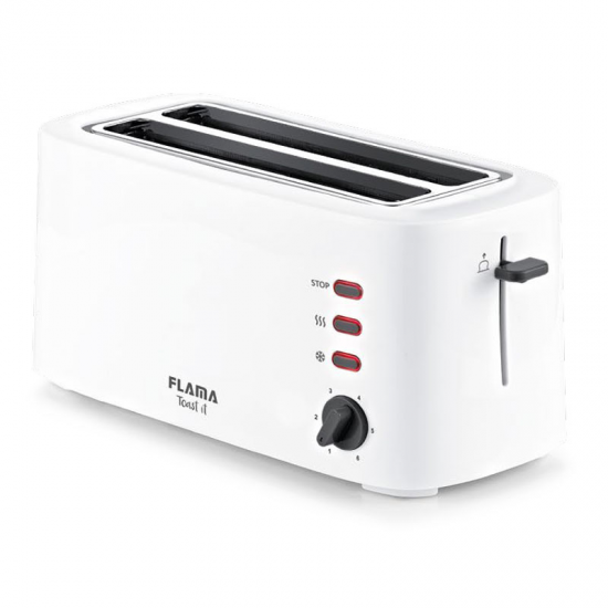 TOSTADORA FLAMA 948FL 2RANURA LARGA BLANCA 1630W TOSTADORA FLAMA 948FL 2RANURA LARGA BLANCA 1630W