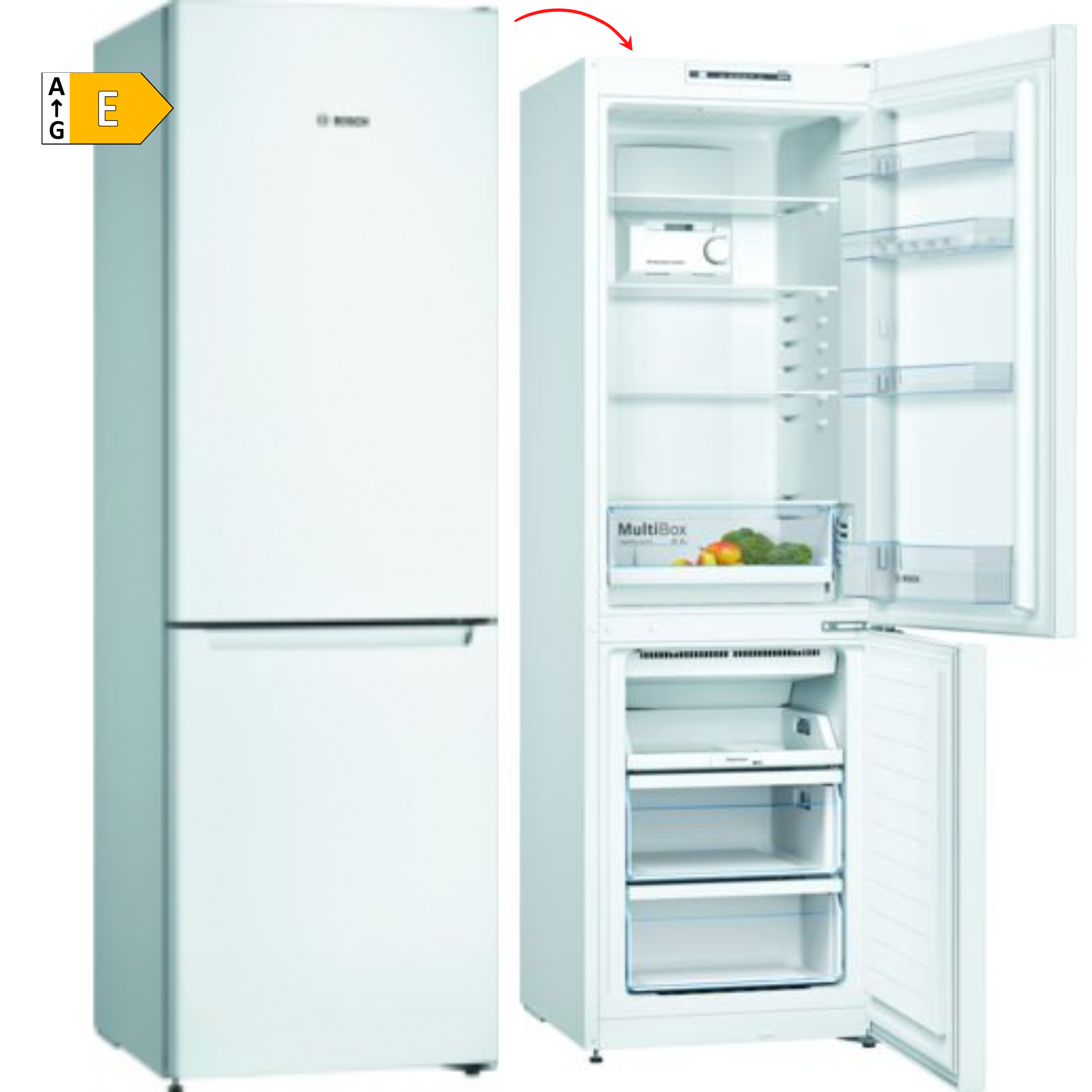FRIGORÍFICO COMBI BOSCH KGN36NWEC 186x60 NOFROST BLANCO - E