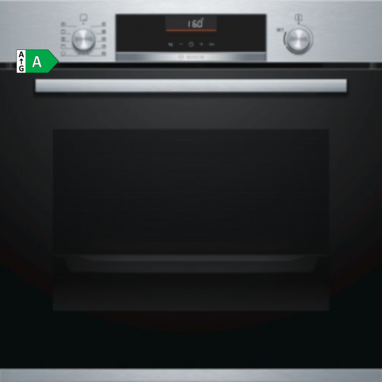 FORN BOSCH HBA5360S0 CNTR.GIRATORI ME CRISTALL NEGRE/INOX - A