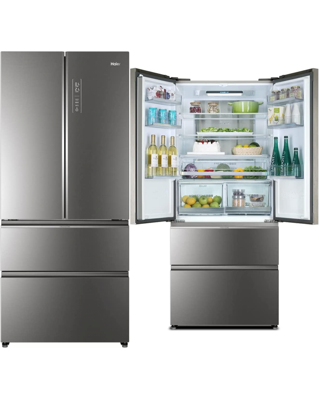 FRIGORÍFICO HAIER HB18FGSAAA 190x83 NOFROST CRISTAL GRIL METAL E