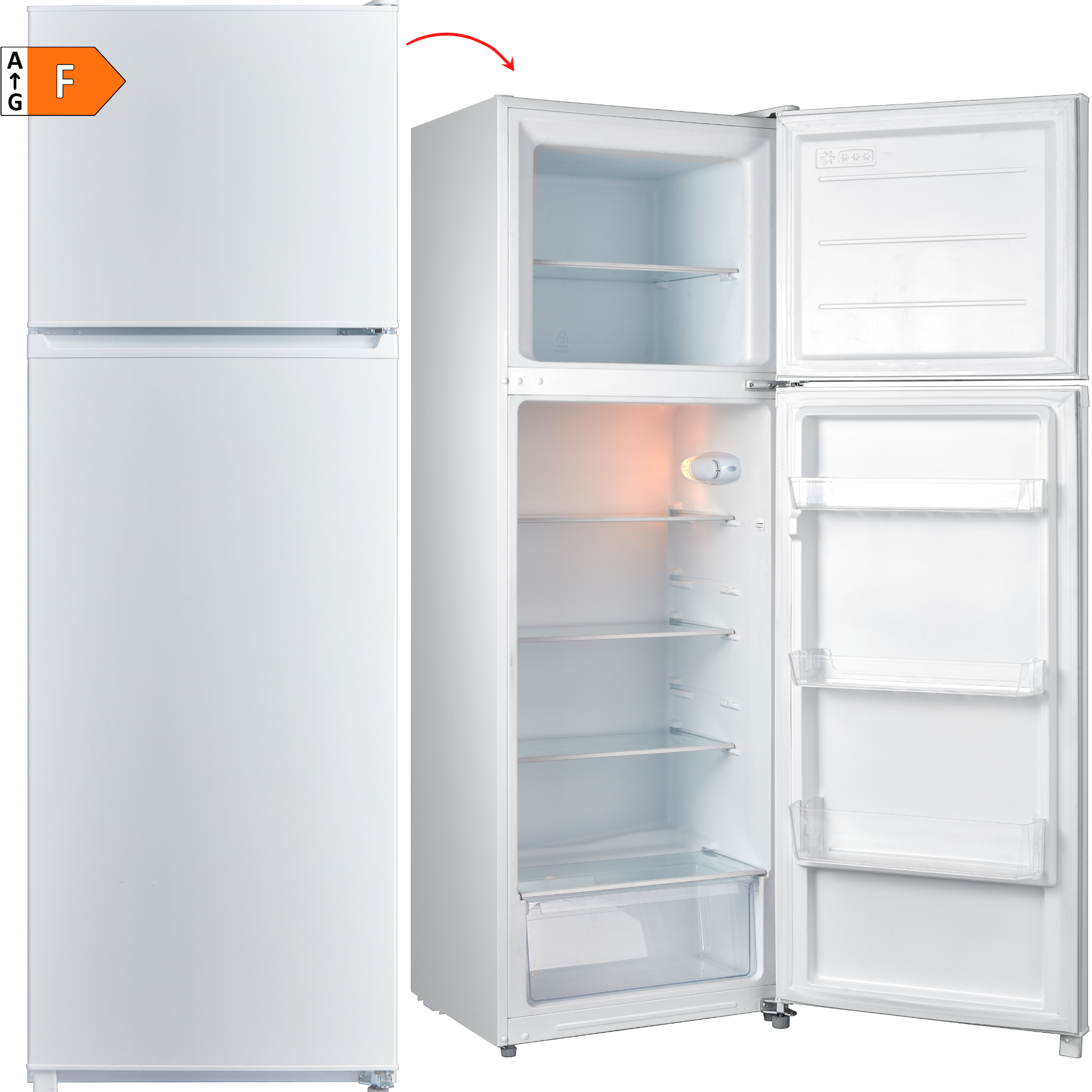FRIGORÍFICO TEKA RTF13610WH 176x60 2PUERTAS CÍCLICO BLANCO - F