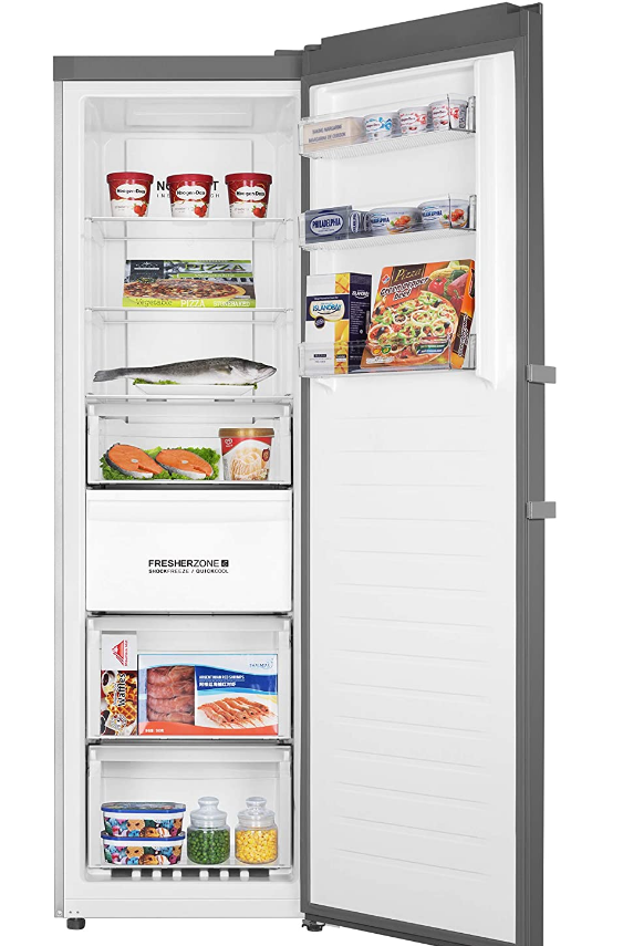 CONGELADOR VERTICAL HAIER H3F320FSAAU1 190,5x59,5 NOFROST INOX F