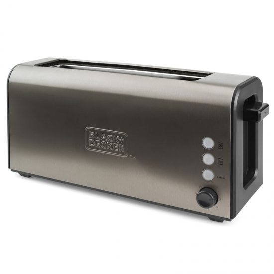 TOSTADORA BLACK y DECKER BXTO1000E 1RANURA LARGA INOXIDABLE