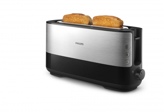 TOSTADORA PHILIPS HD2692/90 1RANURA LARGO INOXIDABLE 950W
