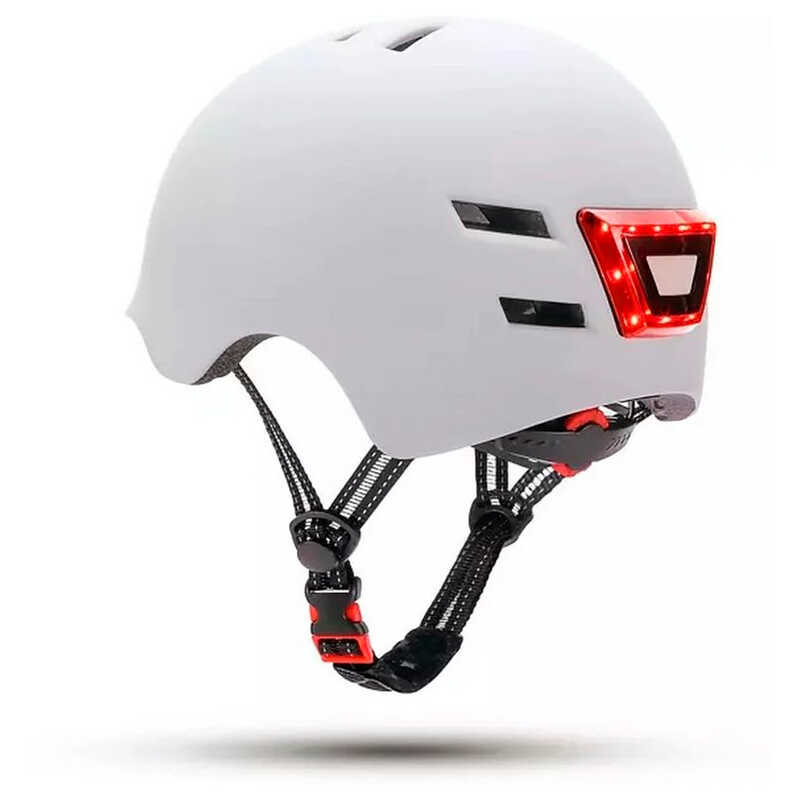 CASCO YOUIN MA1011 LUZ FRONTAL Y TRASERA BLANCO L CASCO YOUIN MA1011 LUZ FRONTAL Y TRASERA BLANCO L