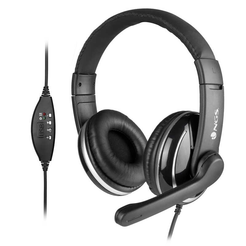 AURICULARS DIADEMA NGS VOX800USB USB STEREO MUTE