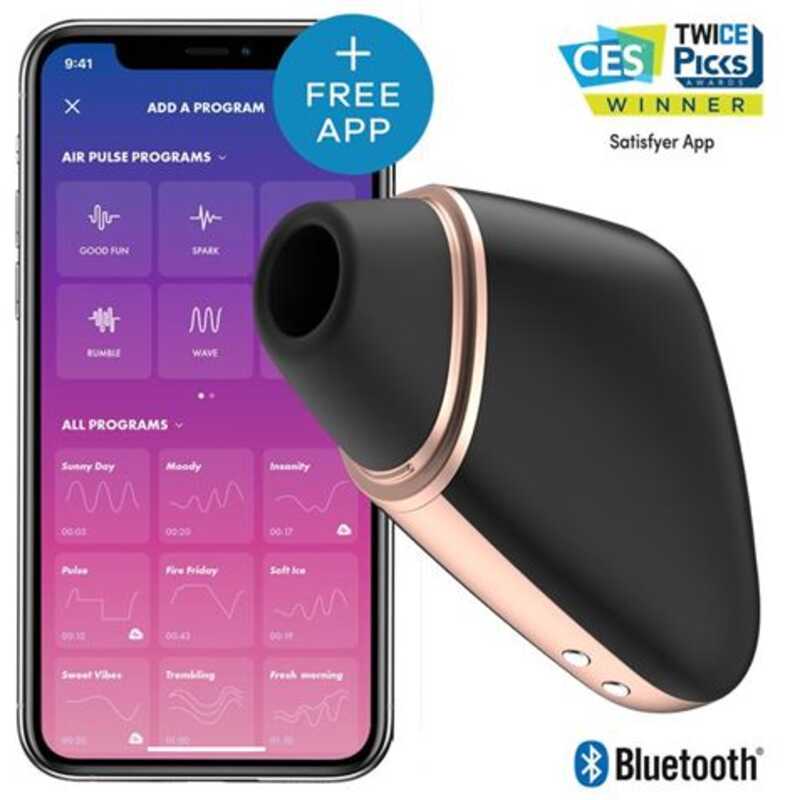 SATISFYER LOVE TRIANGLE BLACK BLUETOOTH