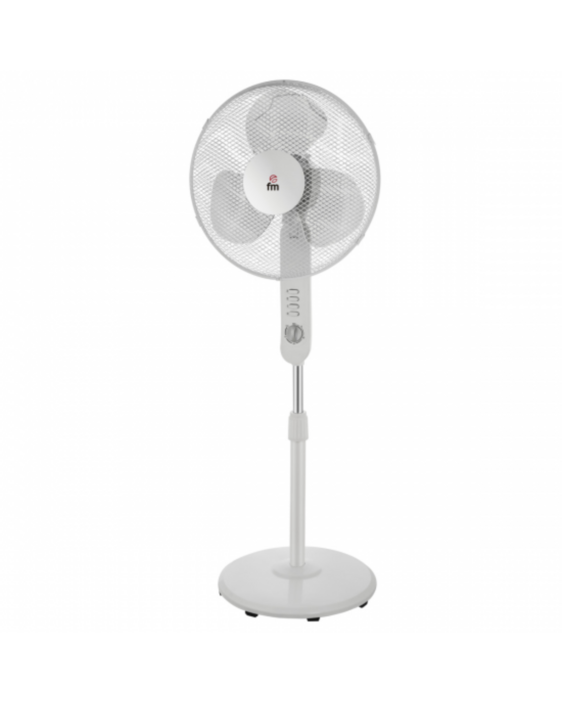 VENTILADOR PIE FM P420, 40CM, 3 ASPAS, TEMPORIZADOR, BLANCO - 40W VENTILADOR PIE FM P420, 40CM, 3 ASPAS, TEMPORIZADOR, BLANCO - 40W
