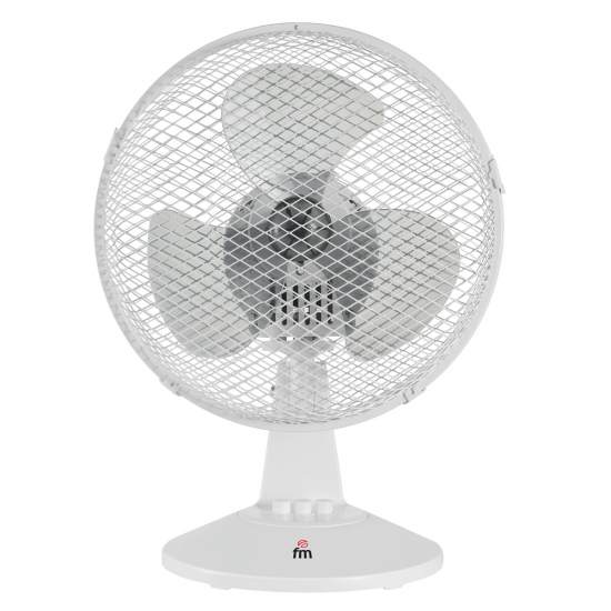 VENTILADOR SOBREMESA FM SB123, 23CM, 3ASPAS, BLANCO - 25W