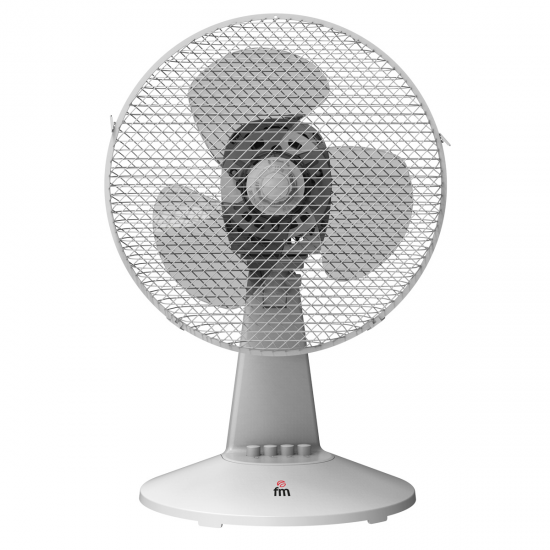 VENTILADOR SOBREMESA FM SB130, 30CM, 3ASPAS, BLANCO - 30W
