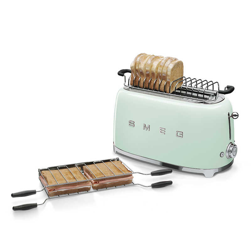 TOSTADORA SMEG TSF02PGEU 2RANURAS VERDE AGUA 1500W