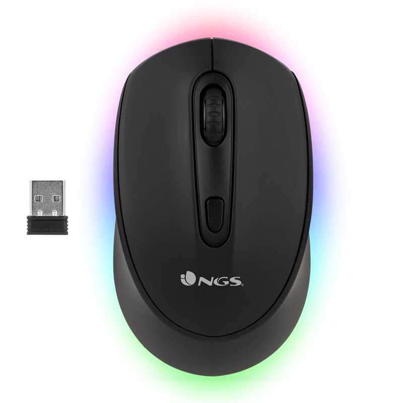 RATÓN NGS WIRELESS MULTIMODE MOUSE SMOG RBG LUCES COLORES