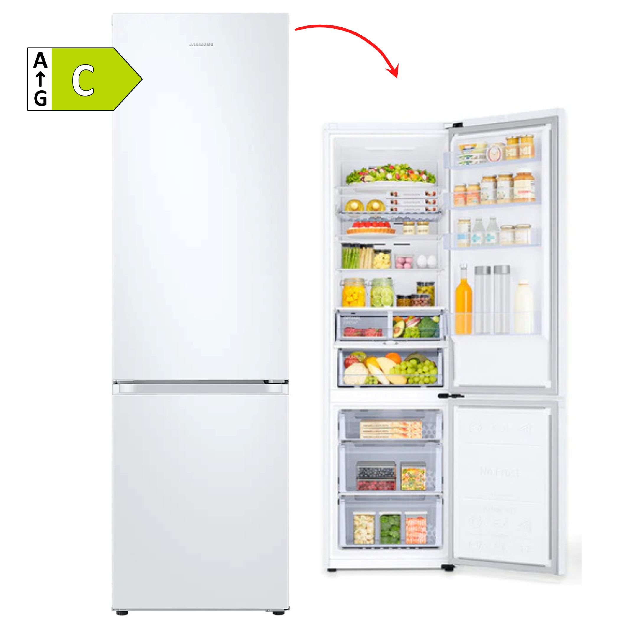 FRICOM. SAMSUNG RB38T605CWW 203x60 NF BCO