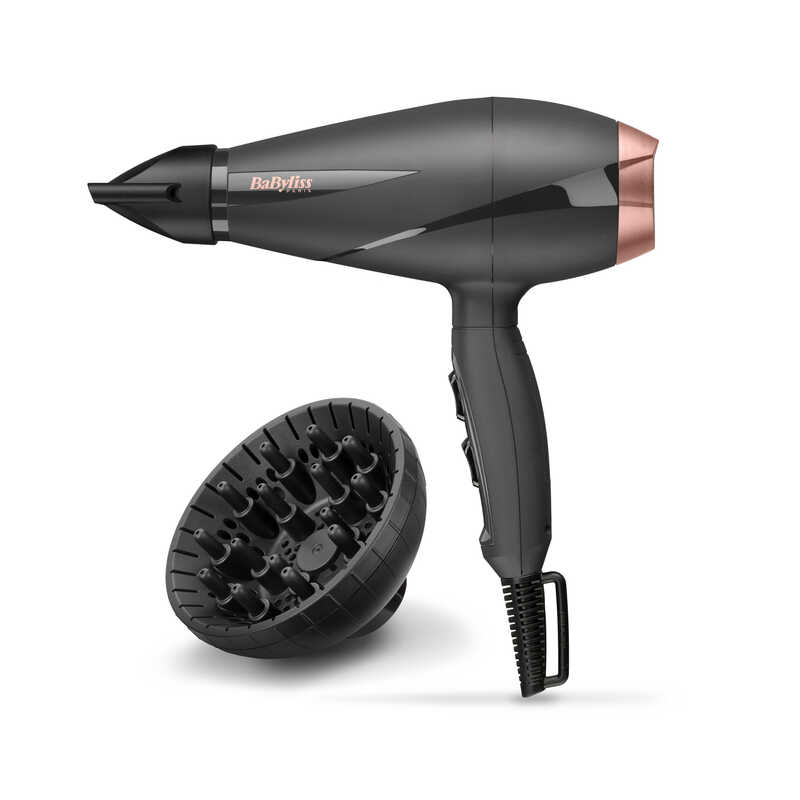 SECADOR BABYLISS 6709DE 2100W AC IONICO GRIS ROSA SECADOR BABYLISS 6709DE 2100W AC IONICO GRIS ROSA