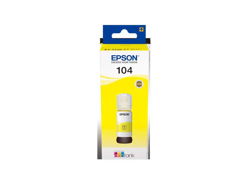 TINTA EPSON 104 ECOTANK AMARILLA C13T00P440