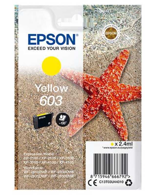 TINTA EPSON 603 AMARILLA C13T03U44010 TINTA EPSON 603 AMARILLA C13T03U44010