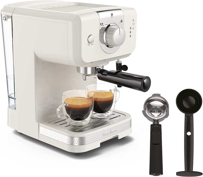 CAFETERA ESPRESSO MOULINEX XP330A 15B SOLEIL BRAZO BLANCA