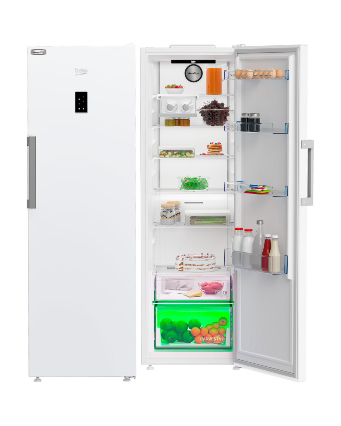 FRIGORÍFICO BEKO B3RMLNE444HW 1PUERTA 185x60 BLANCO