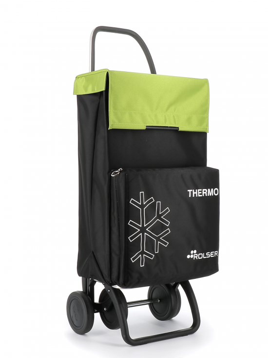CARRO-COMPRA ROLSER TER060 TERMO MF4 NEGRO/LIMA - 4RUEDAS - 46L