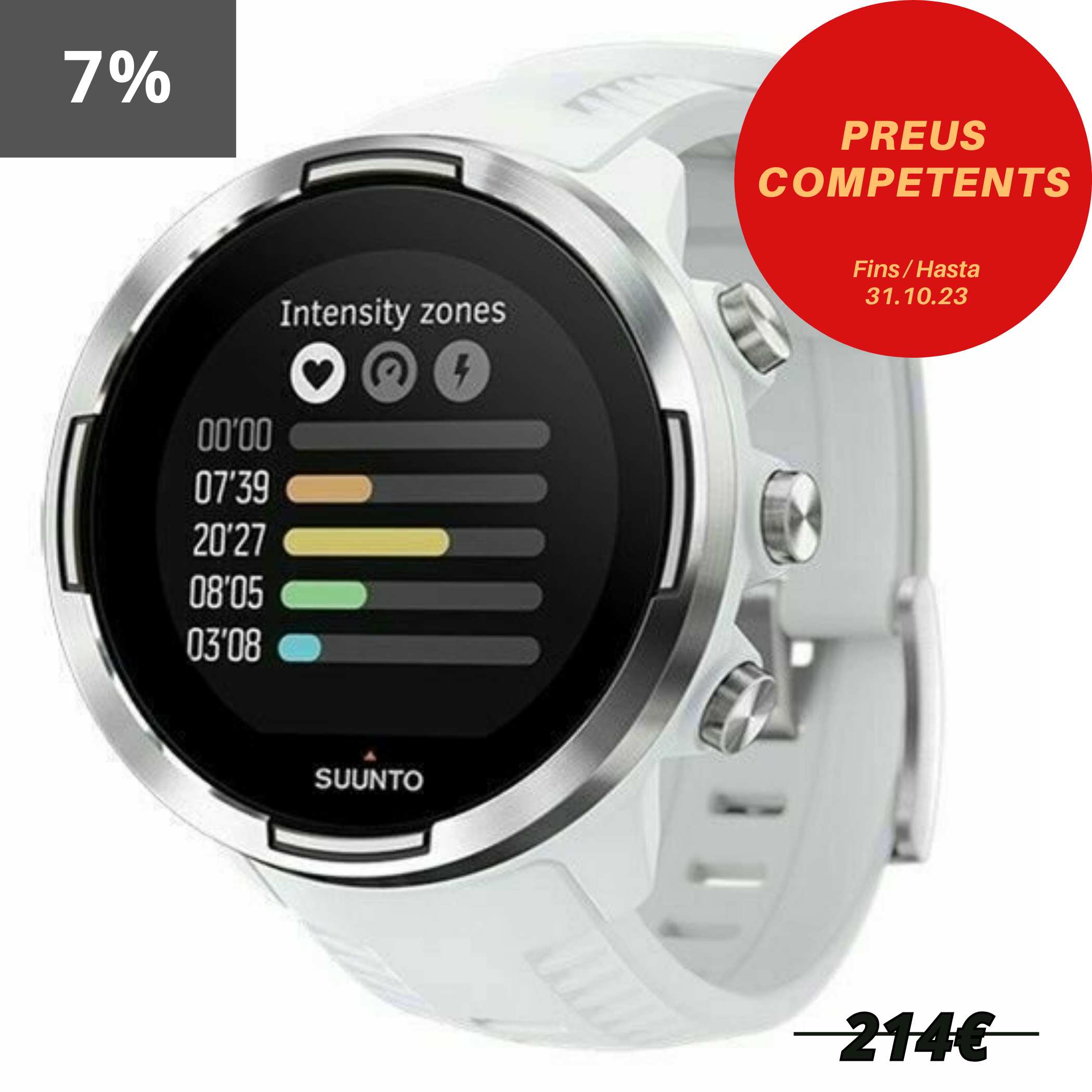 SMARTWATCH SUUNTO 9 BARO WHITE 50MM