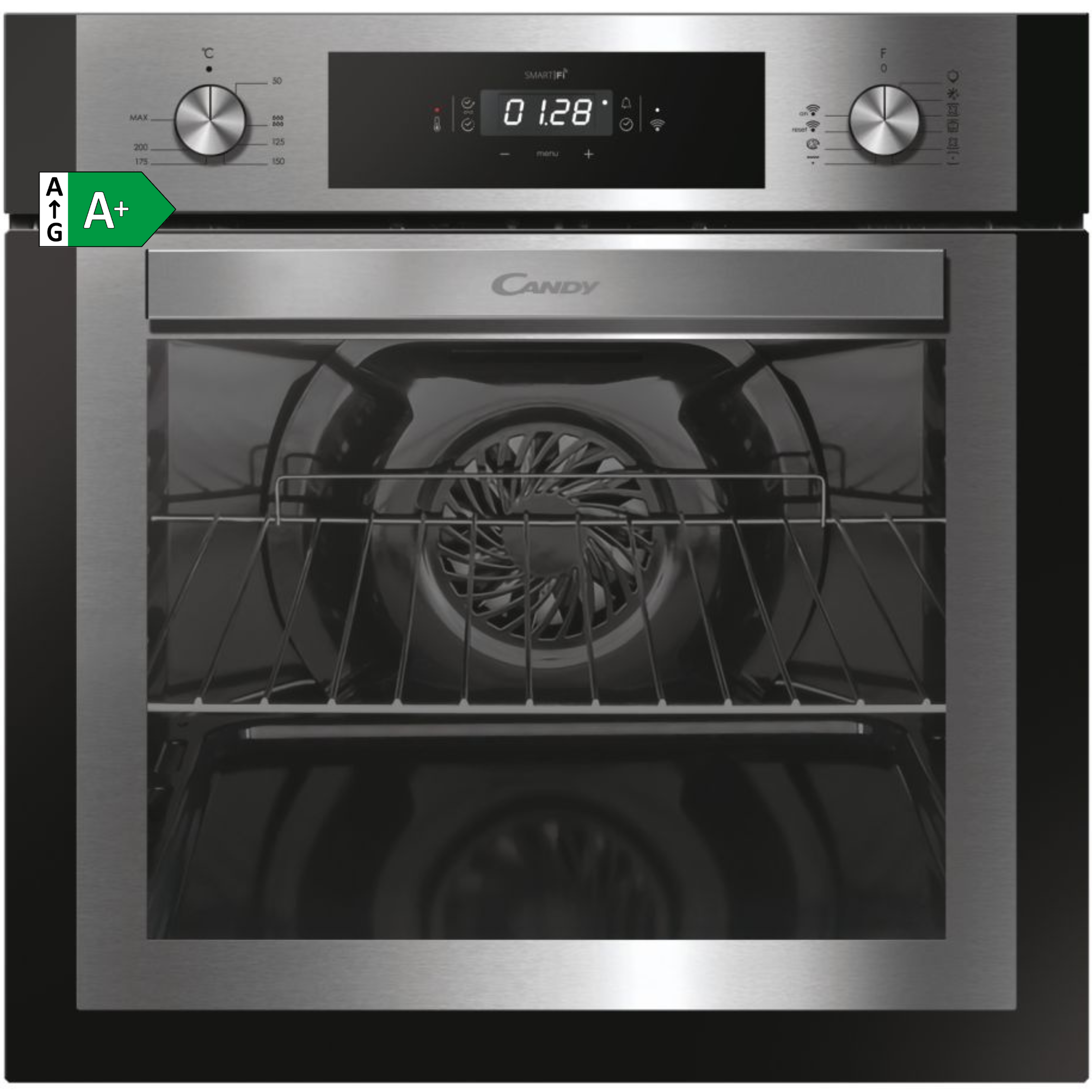 FORN CANDY FCNE625X 70L MF DISPLAY AQUACTIVA WIFI INOX - A+