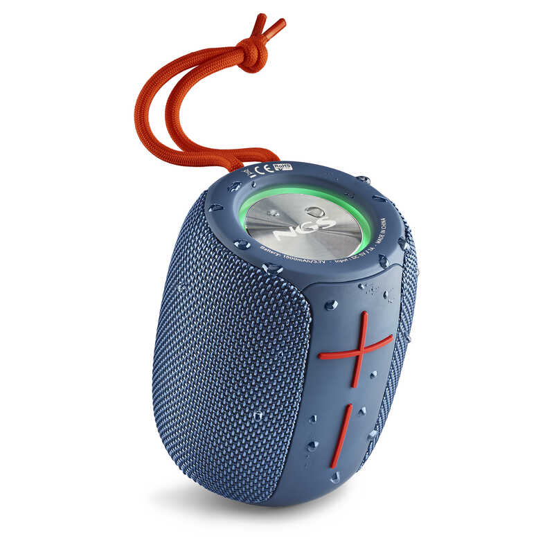 ALTAVEU PORTÁTIL NGS ROLLER NITRO1 BLUE 10W BLUETOOTH/FM