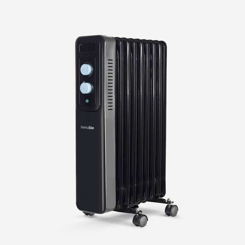 RADIADOR ACEITE UNIVERSAL BLUE UROIL15009 NEGRO - 9ELEMENTOS