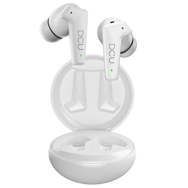 AURICULARS BOTÓ DCU EARBUDS BLUETOOTH CANCEL·LACIÓ SOROLL BLANC