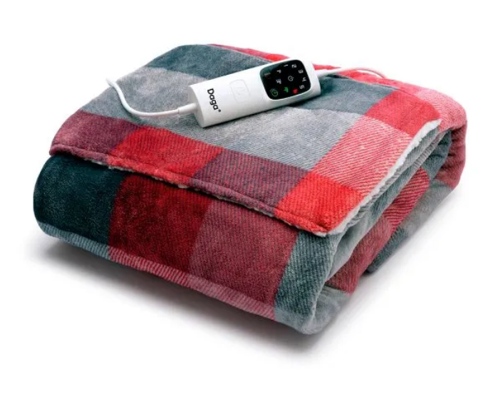 MANTA DAGA RELAX SUAVE PLUS 16876 150x110CM ROJA Y GRIS