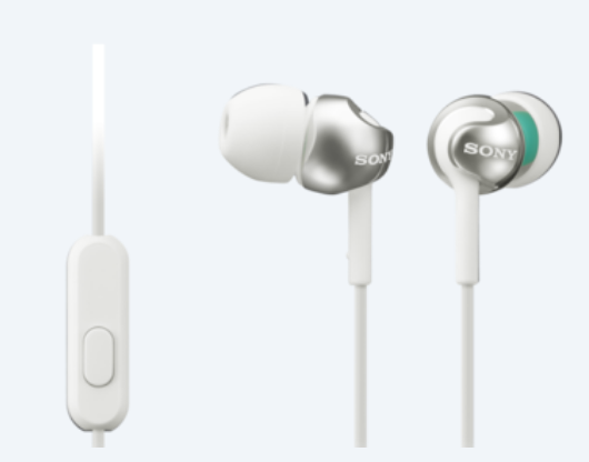 AURICULARES ALÁMBRICOS SONY MDREX110APW WHITE BLANCO MICRÓFONO