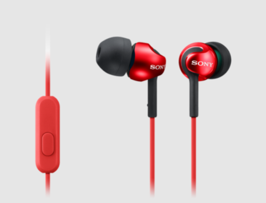 AURICULARS AMB FILS SONY MDREX110APR RED VERMELL MICRÒFON