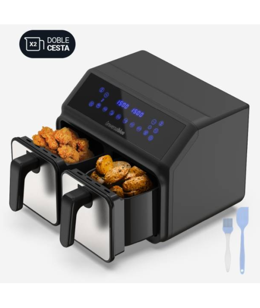 FREGIDORA AIRE UNIVERSAL BLUE 6008 NEGRA/INOXIDABLE DOBLE DIGITAL 8L FREGIDORA AIRE UNIVERSAL BLUE 6008 NEGRA/INOXIDABLE DOBLE DIGITAL 8L