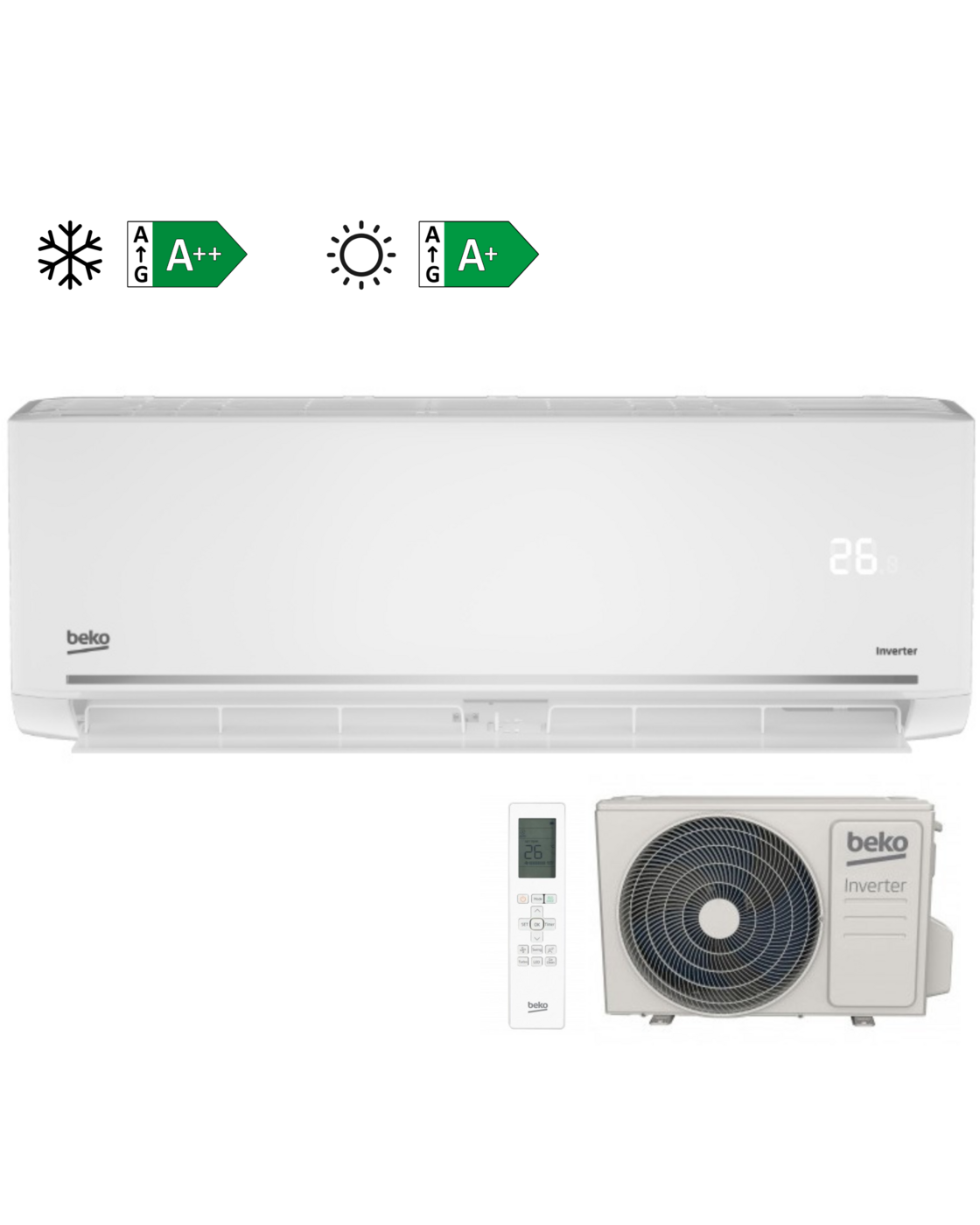 AIRE CONDICIONAT SPLIT BEKO BEHPG120/121, R32 - A++/A+