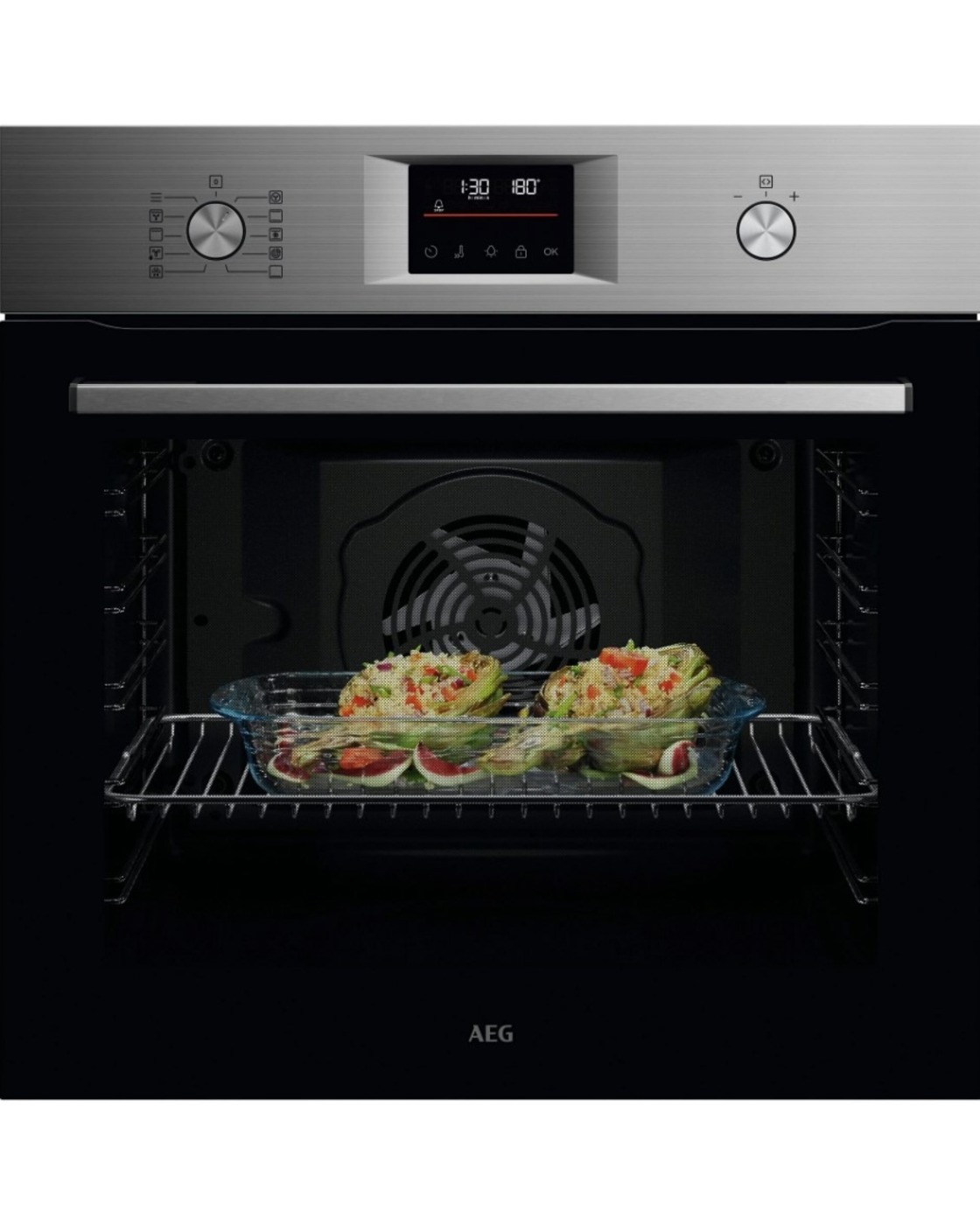 HORNO AEG GU5PB43FSM, 72L, GIRATORIO, PIROLÍTICO, INOX - A