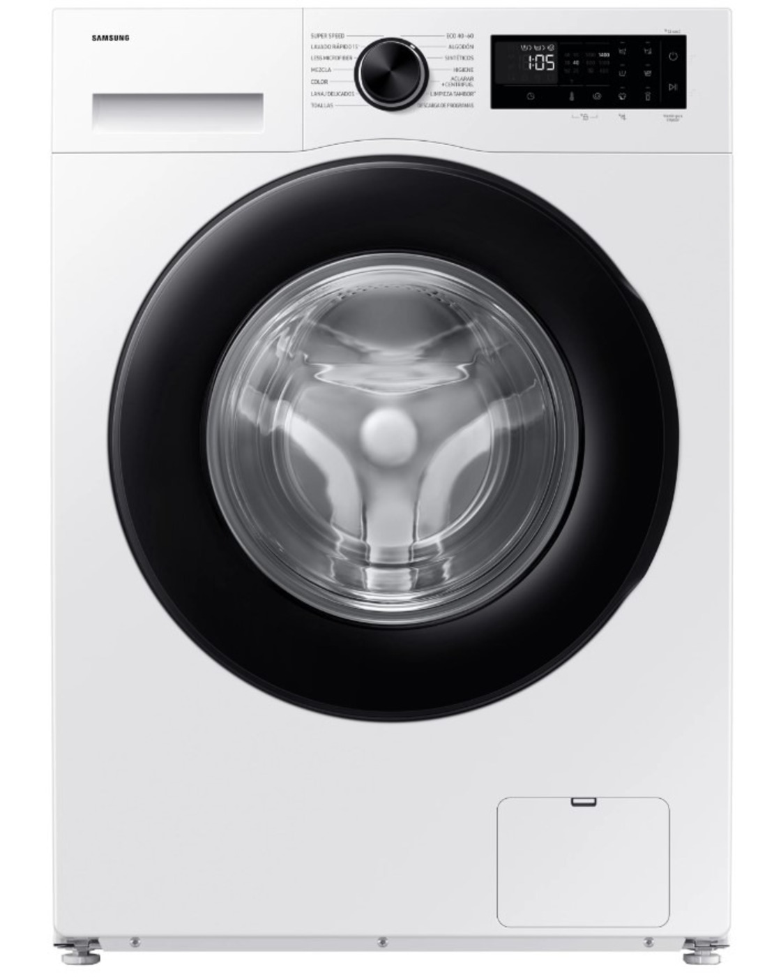 LAVADORA SAMSUNG WW90DG5G34AEEC, 9K, 1400R, BLANCA, DISPLAY