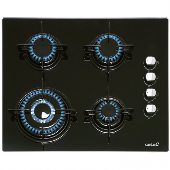 ENCIMERA CATA CIB6031BK 68400 4FOCS CRISTAL NEGRE BUTA