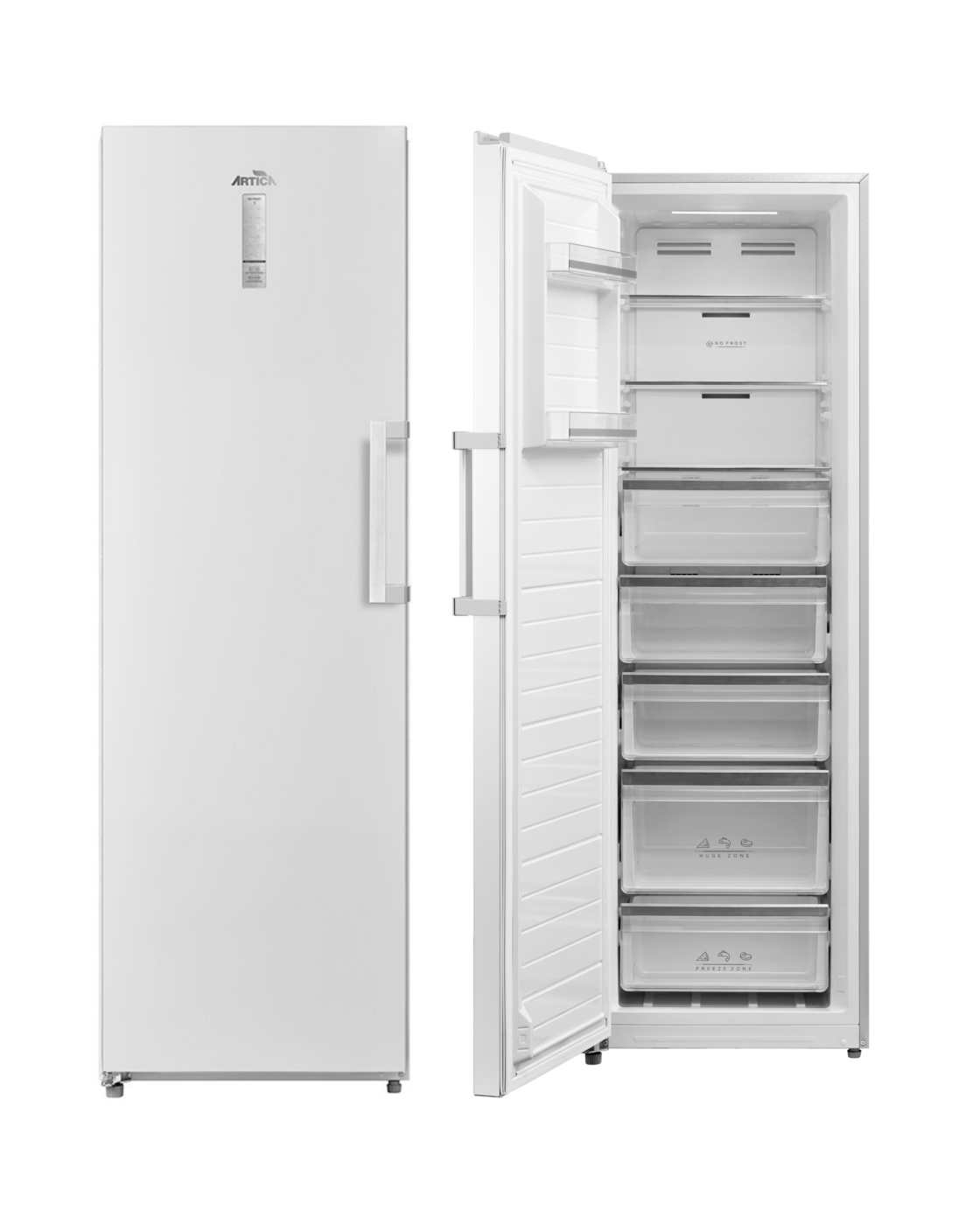 CONGELADOR VERTICAL ARTICA AFCV185W 185x60 NOFROST BLANC - E